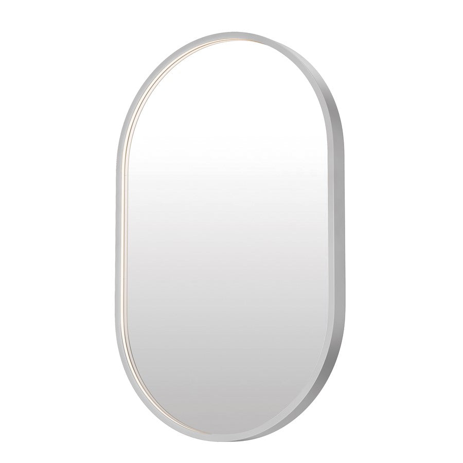 ET2 Lighting Elisse 1 Light LED 32" Mirror, Satin Nickel - E42071-SN