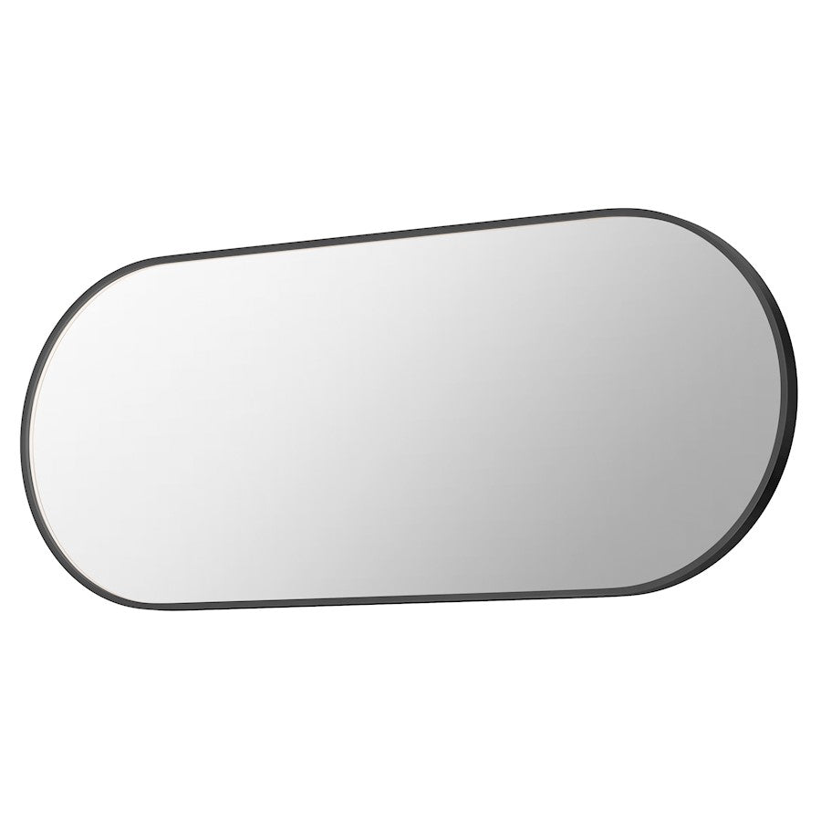 ET2 Lighting Elisse Oval 1 Light 28'' x 68'' Oval LED Mirror, Black - E42072-BK