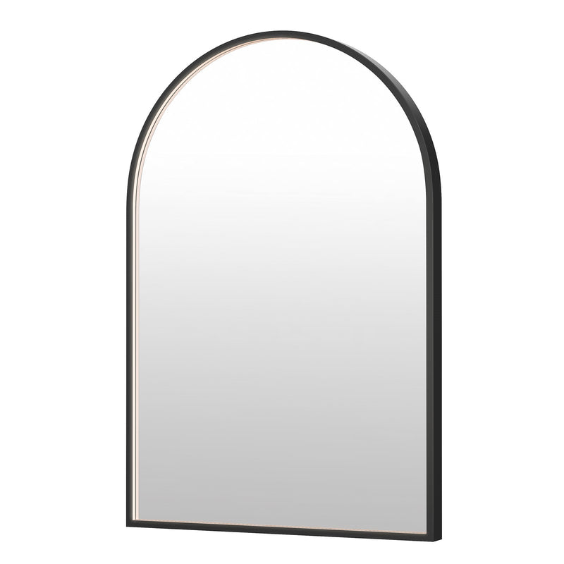 ET2 Lighting Elisse 1 Light LED Arch Mirror, Black
