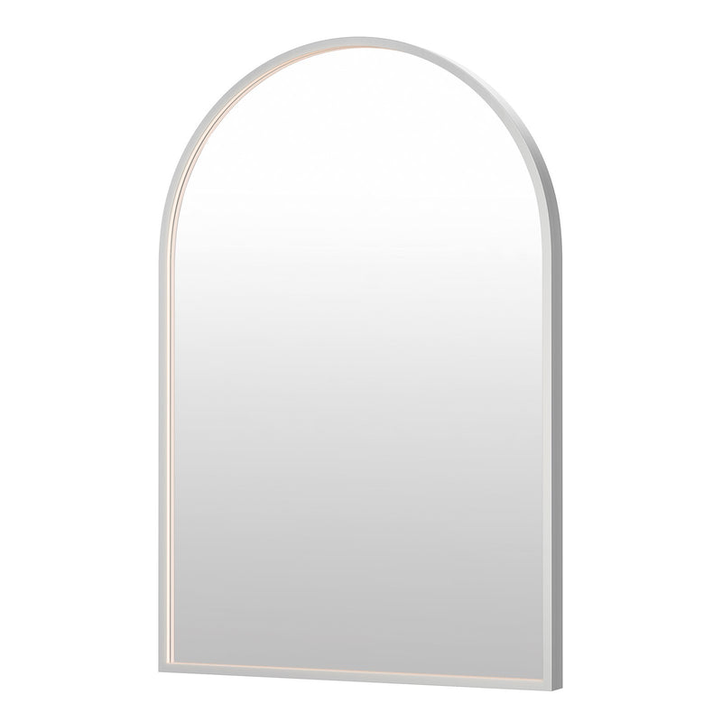 ET2 Lighting Elisse 1 Light LED Arch Mirror, Satin Nickel