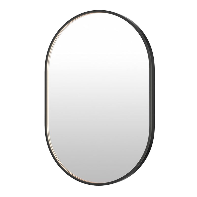 ET2 Lighting Elisse 1 Light LED Oval Mirror, Black - E42074-BK
