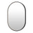 ET2 Lighting Elisse 1 Light LED Oval Mirror, Black - E42074-BK