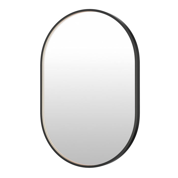 ET2 Lighting Elisse 1 Light LED Oval Mirror, Black - E42074-BK