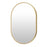 ET2 Lighting Elisse 1 Light LED Oval Mirror, Gold - E42074-GLD