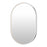 ET2 Lighting Elisse 1 Light LED Oval Mirror, Satin Nickel - E42074-SN