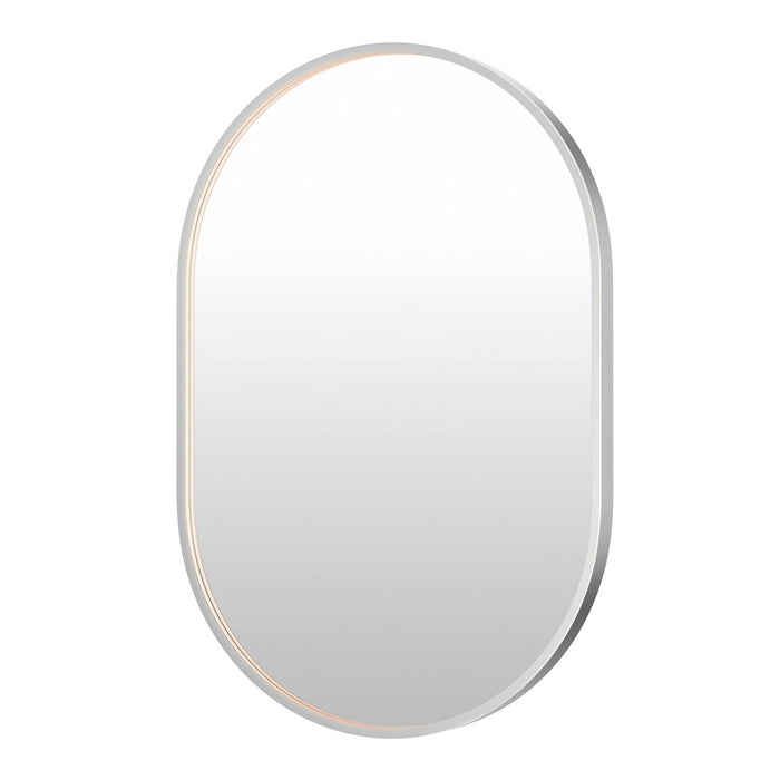 ET2 Lighting Elisse 1 Light LED Oval Mirror, Satin Nickel - E42074-SN