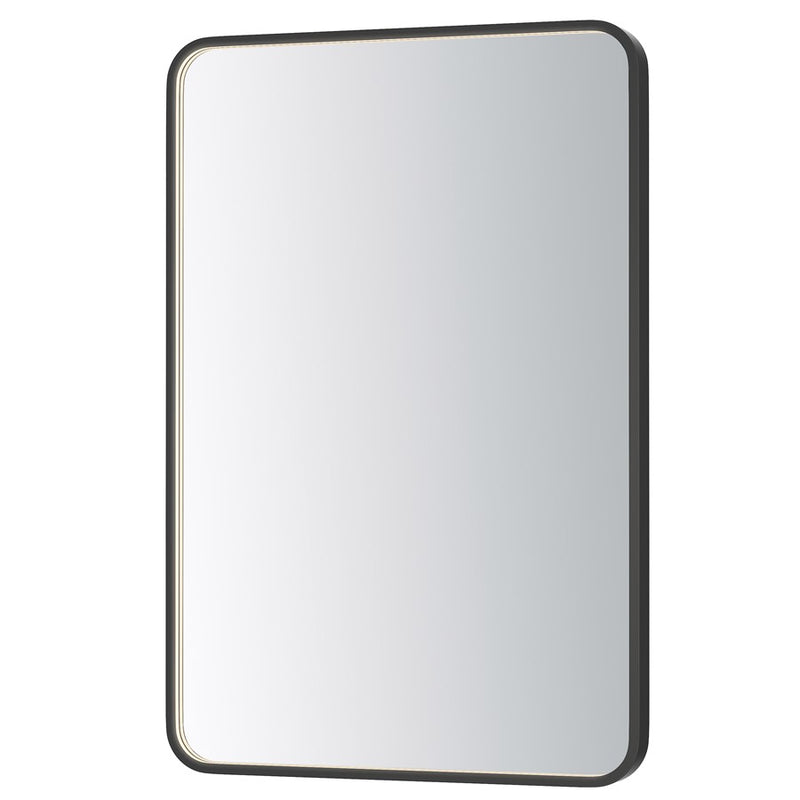ET2 Lighting Elisse 1 Light LED Rectangle Mirror, Black - E42075-BK