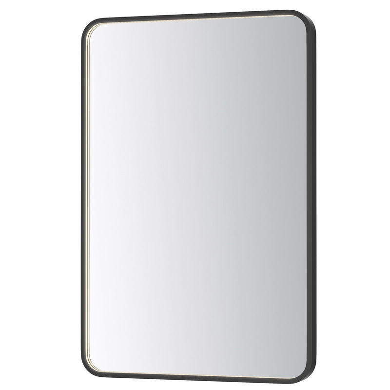 ET2 Lighting Elisse 1 Light LED Rectangle Mirror, Black