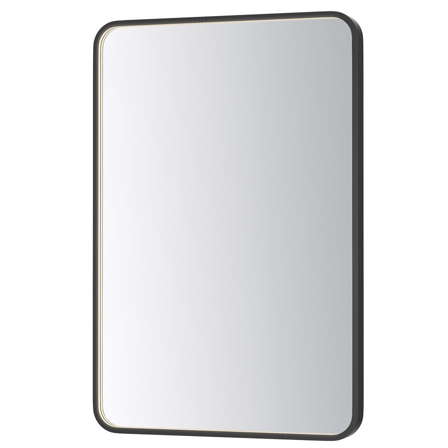 ET2 Lighting Elisse 1 Light LED Rectangle Mirror, Black - E42075-BK
