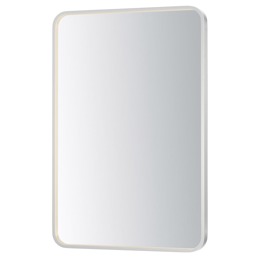 ET2 Lighting Elisse 1 Light LED Rectangle Mirror, Satin Nickel - E42075-SN
