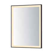 ET2 Lighting Framed 1 Light LED Mirror, Black - E42091-BK