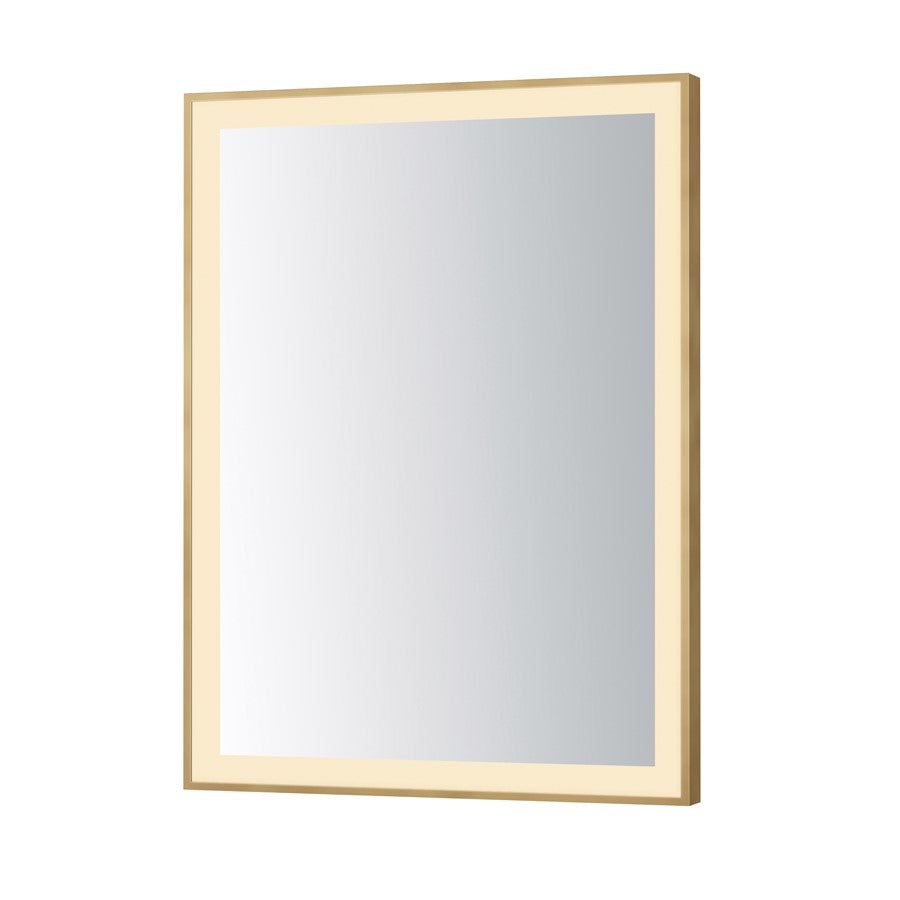 ET2 Lighting Framed 1 Light LED Mirror, Gold - E42091-GLD