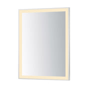 ET2 Lighting Framed 1 Light LED 32" Mirror, Satin Nickel - E42091-SN