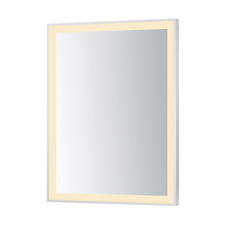 ET2 Lighting Framed 1 Light LED 32" Mirror, Satin Nickel - E42091-SN