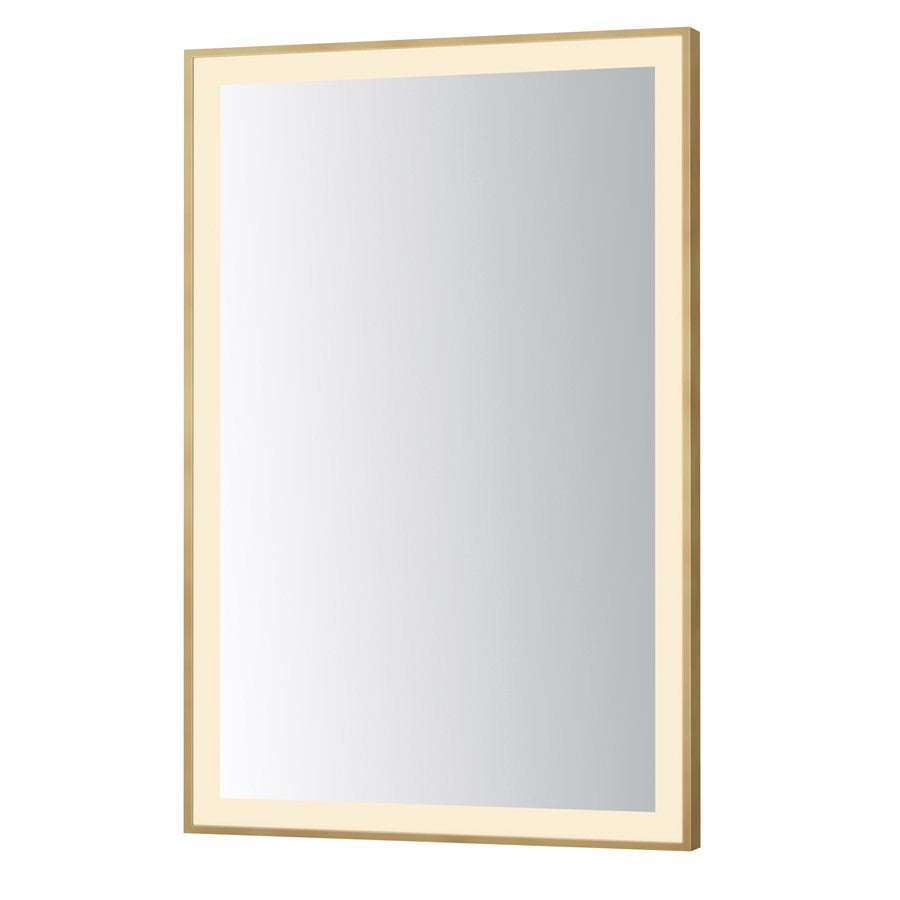 ET2 Lighting Framed 1 Light LED 24" Mirror, Gold - E42092-GLD