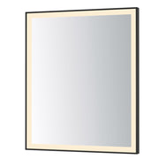 ET2 Lighting Framed 1 Light LED 30" Mirror, Black - E42093-BK
