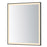 ET2 Lighting Framed 1 Light LED 30" Mirror, Black - E42093-BK