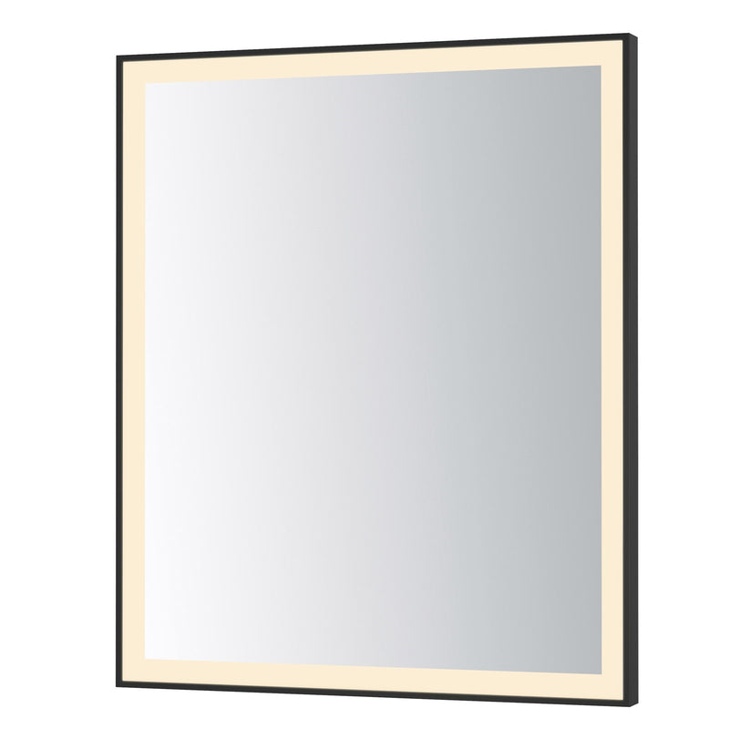 ET2 Lighting Framed 1 Light LED 30" Mirror, Black