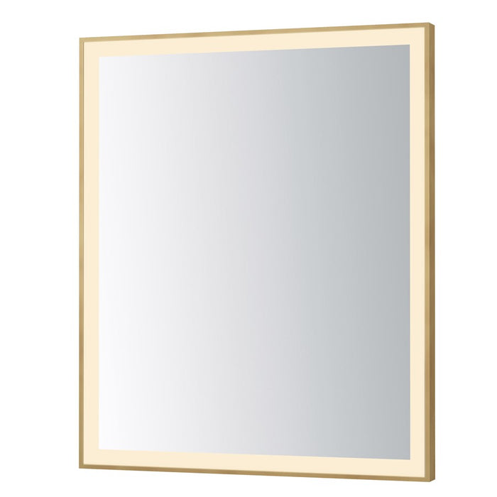 ET2 Lighting Framed 1 Light LED 30" Mirror, Gold - E42093-GLD