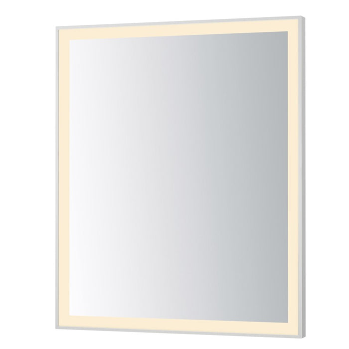 ET2 Lighting Framed 1 Light LED 30" Mirror, Satin Nickel - E42093-SN