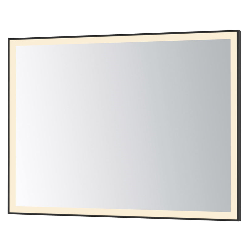 ET2 Lighting Framed 1 Light LED 48" Mirror, Black