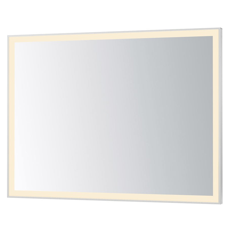 ET2 Lighting Framed 1 Light LED 48" Mirror, Satin Nickel - E42094-SN