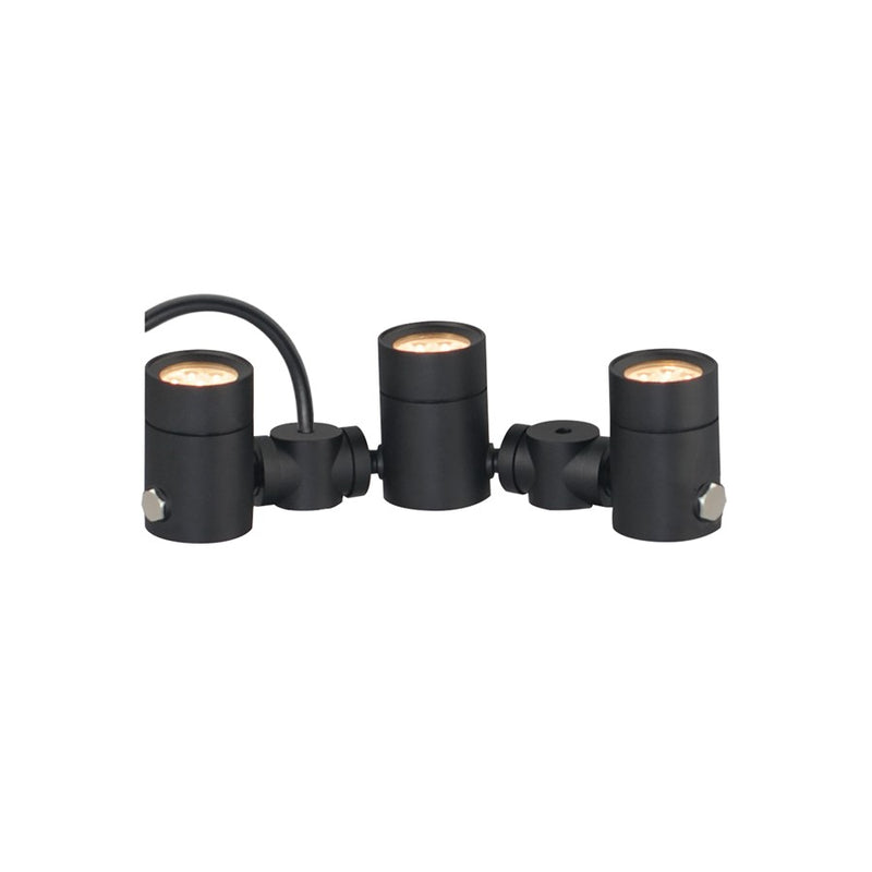 ET2 Lighting Tree Hugger 3-Light Tree Spot Light, Black