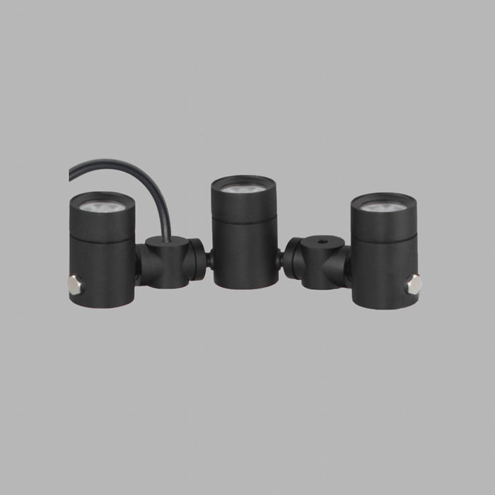 ET2 Lighting Tree Hugger 3-Light Tree Spot Light, Black