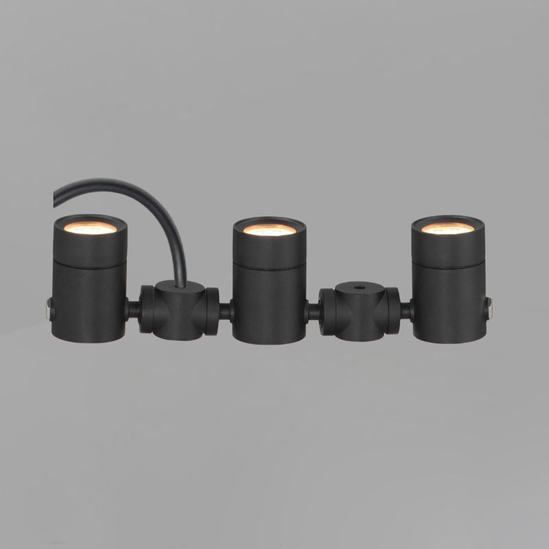 ET2 Lighting Tree Hugger 3-Light Tree Spot Light, Black