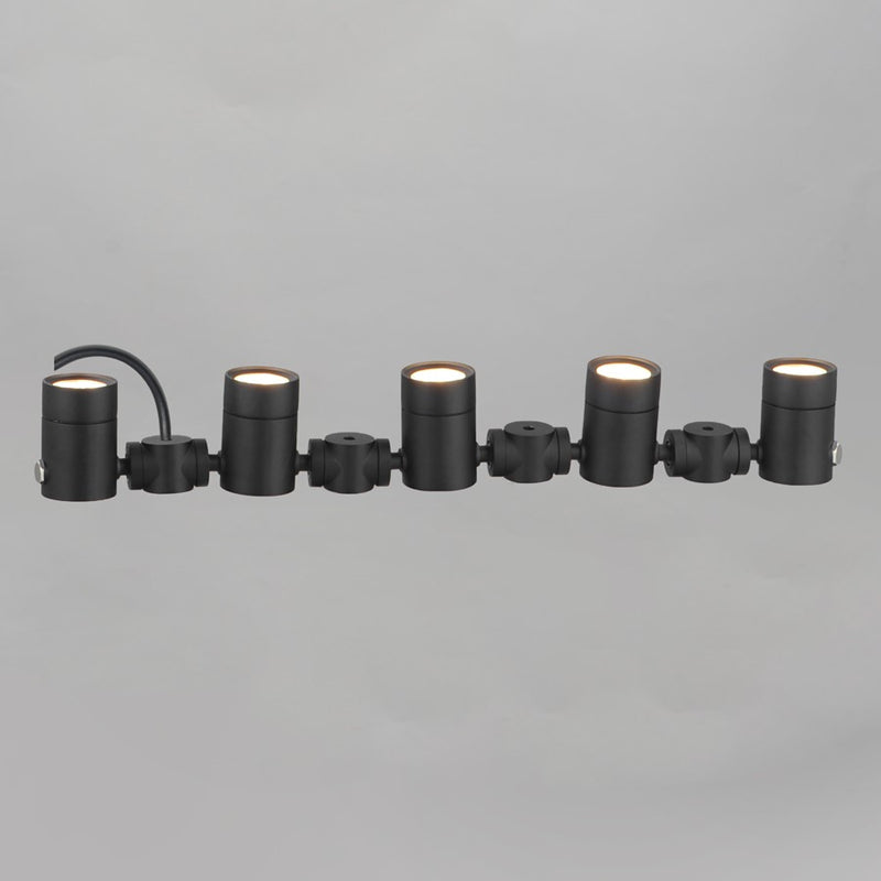 ET2 Lighting Tree Hugger 5-Light Tree Spot Light, Black