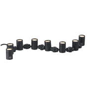 ET2 Lighting Tree Hugger 8-Light Tree Spot Light, Black - E42318-BK