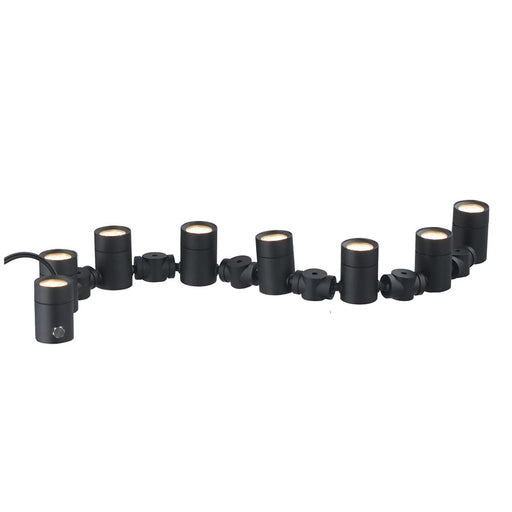 ET2 Lighting Tree Hugger 8-Light Tree Spot Light, Black - E42318-BK