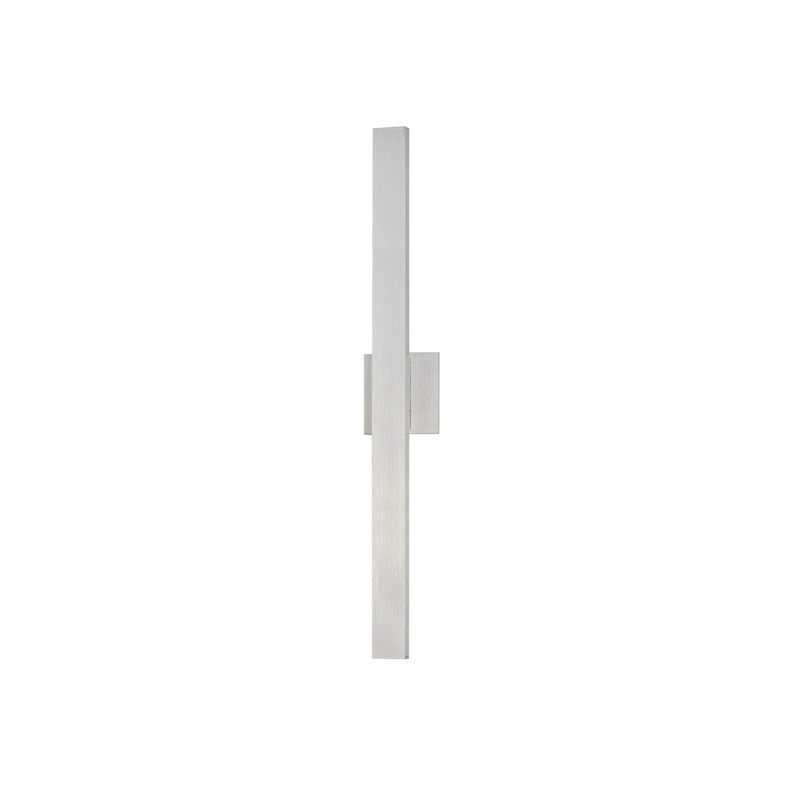 ET2 Lighting Alumilux Line 2Lt Outdoor Wall Mount, Satin Aluminum