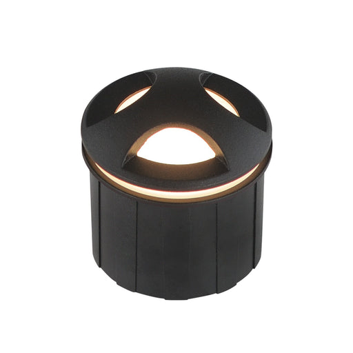 ET2 Alumilux Landscape 12V 3W In-Ground Light | Modern Black Aluminum | Garden Path & Bedding Accent | 2.5 x 2.25 in | Model E42423-BK
