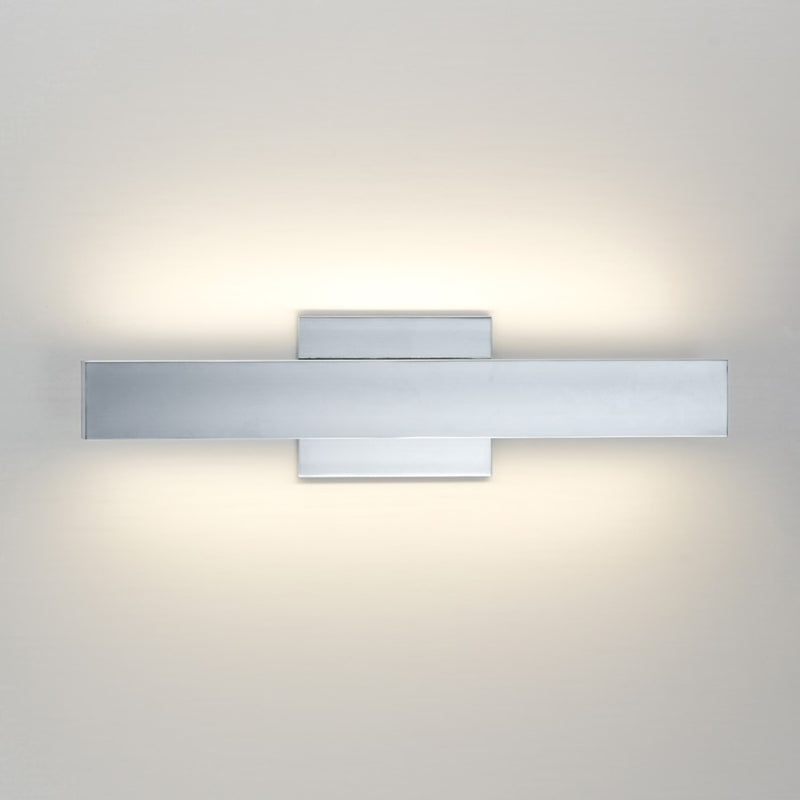 ET2 Lighting SideLine 2-Light 5CCT 18" LED Bath Vanity, Chrome