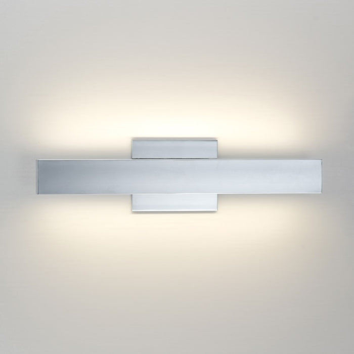 ET2 Lighting SideLine 2-Light 5CCT 18" LED Bath Vanity, Chrome