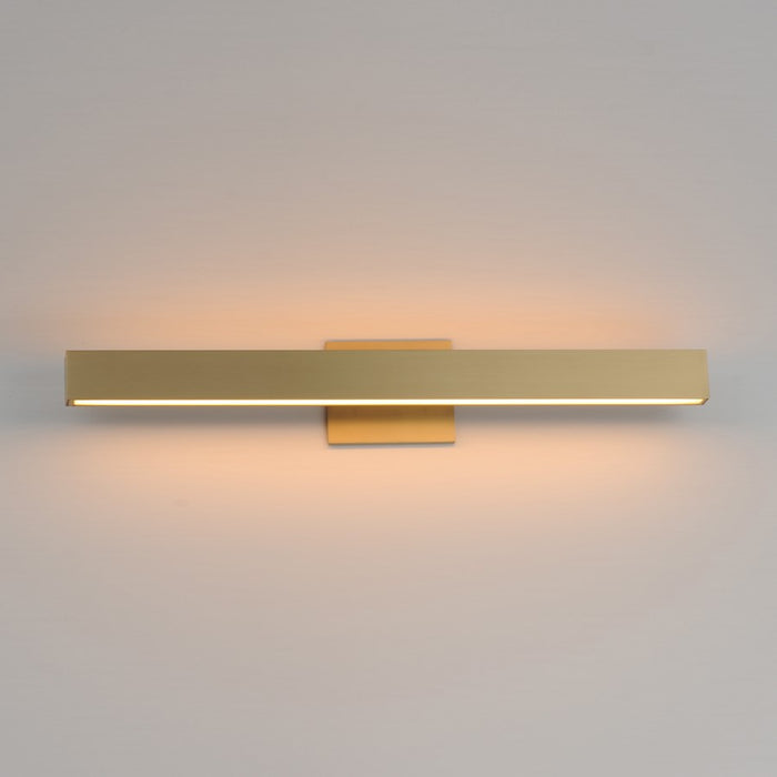 ET2 Lighting SideLine 5CCT 30" LED Bath Vanity, Satin Brass