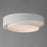 ET2 Lighting Ziggurat 1 Light LED Flush Mount, White