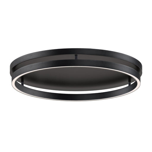ET2 Lighting Groove 1 Light 24" Flush Mount/5CCT Select, Black - E52720-BK