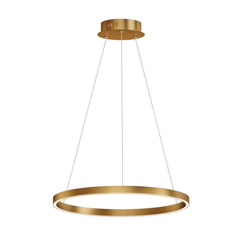 ET2 Lighting Groove 1 Light 24" Pendant/5CCT Select, Gold
