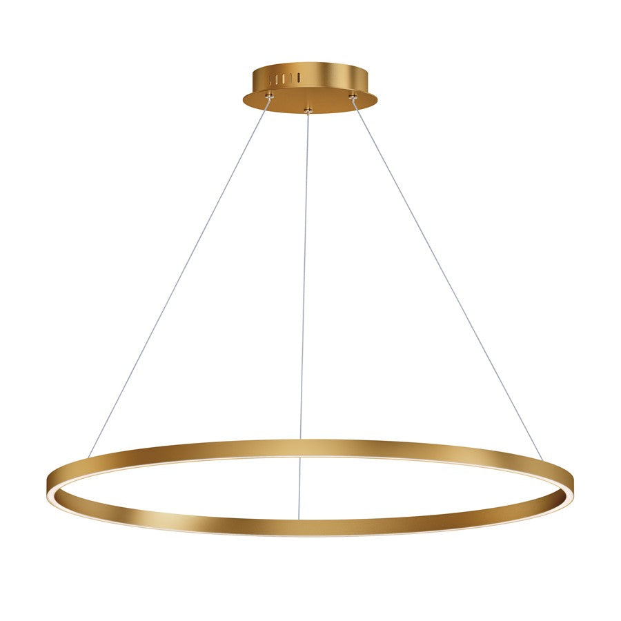 ET2 Lighting Groove 1 Light 40" Pendant/5CCT Select, Gold - E52728-GLD