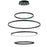 ET2 Lighting Groove 4-Tier Pendant/5CCT Select, Black - E52729-BK