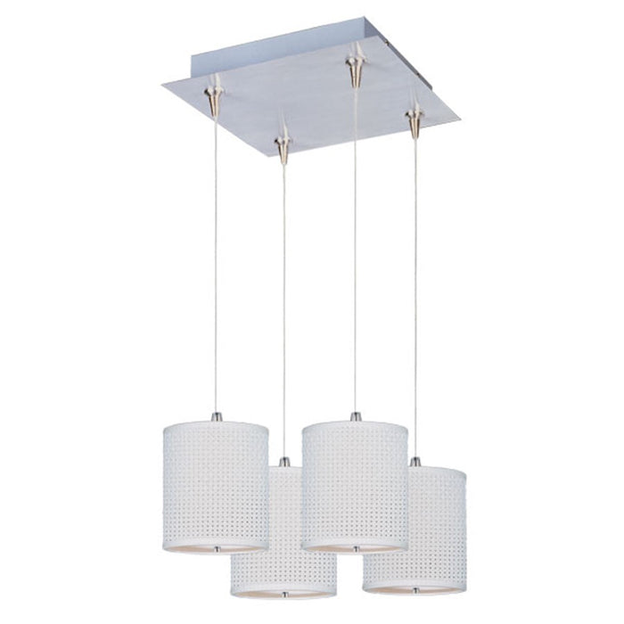 ET2 Lighting Elements 4Lt RapidJack Pendant/Canopy, Satin Nickel - E95495-100SN