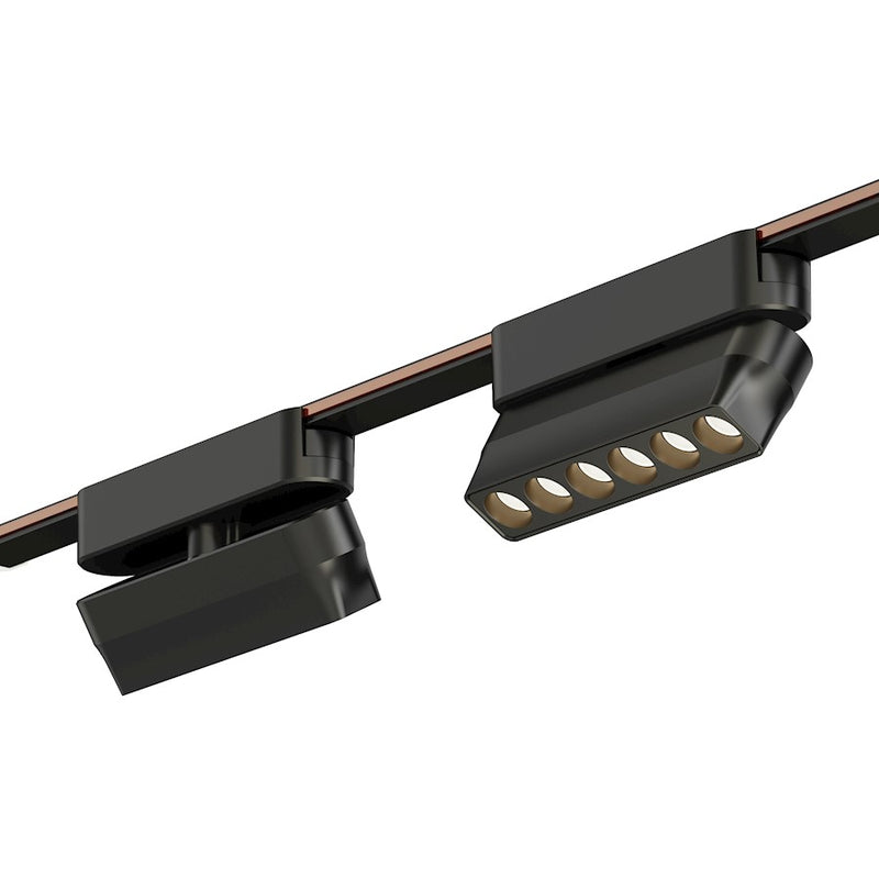 ET2 Lighting Continuum Track Light 1 Light Gimbal Optic 5", Black