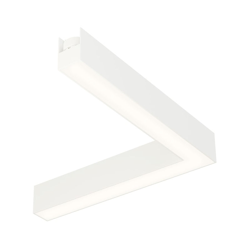 ET2 Lighting Continuum Track Light 1 Light Corner 90, White