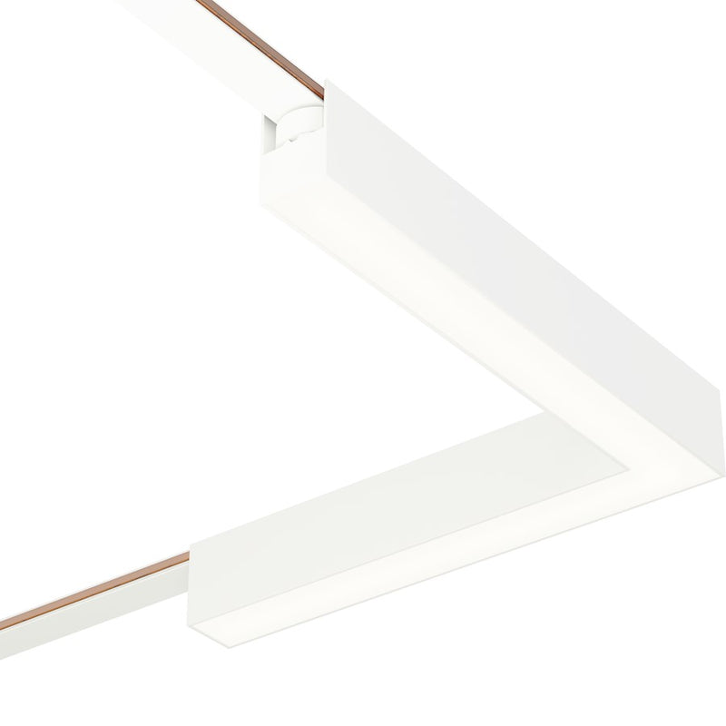 ET2 Lighting Continuum Track Light 1 Light Corner 90, White