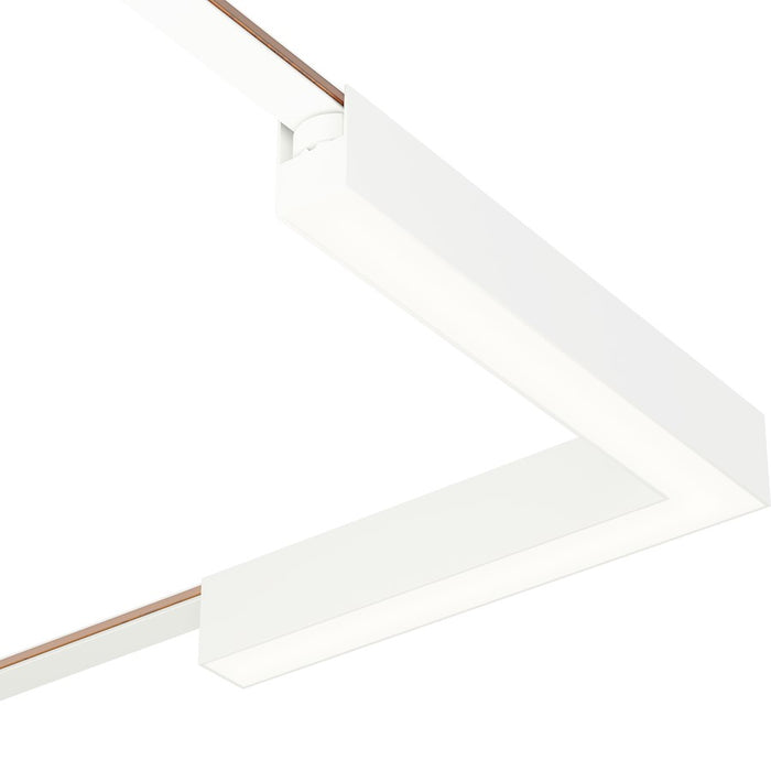ET2 Lighting Continuum Track Light 1 Light Corner 90, White