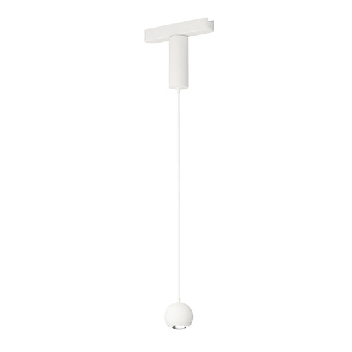 ET2 Lighting Continuum Track 1 Light Snowball Pendant, White - ETL31013-WT