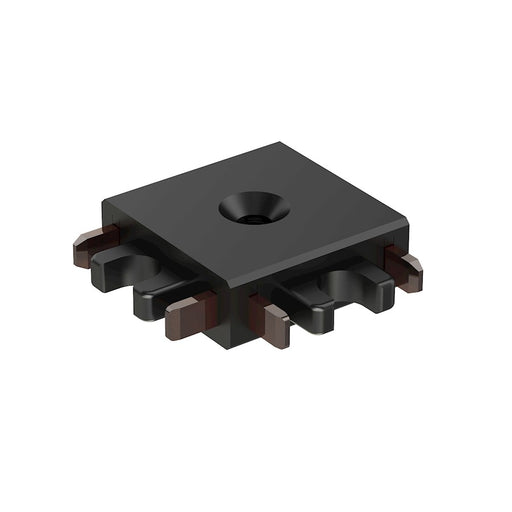 ET2 Lighting Continuum Track 90 Deg Corner Connector, Black - ETMSC90-2WALL-BK