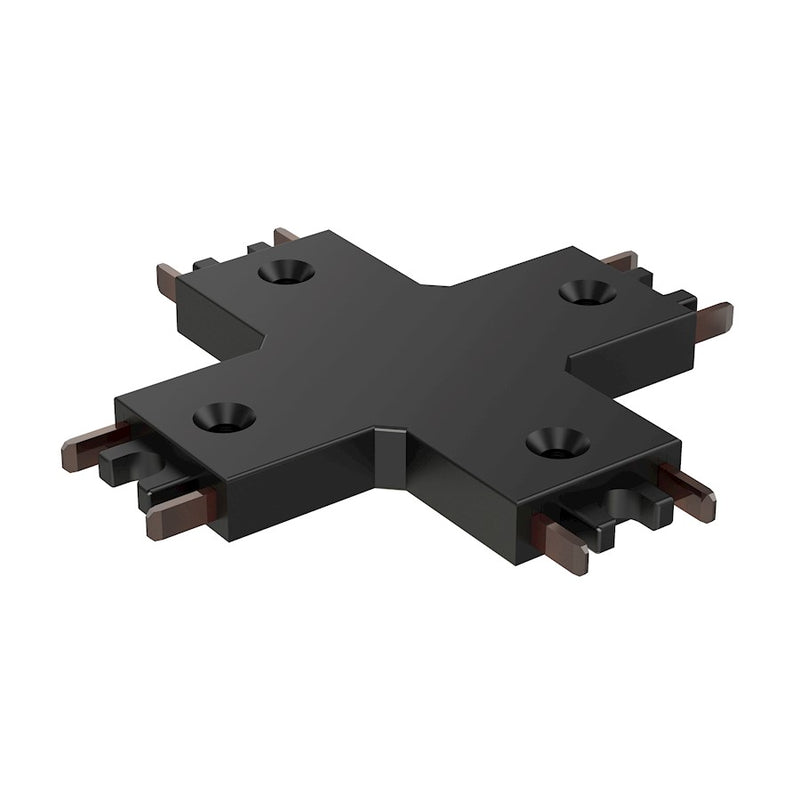 ET2 Lighting Continuum Track 4 way X Connector, Black
